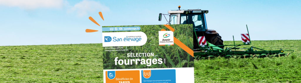 San Elevage vous propose une gamme de semences fourragères créée et validée par nos experts. Grâce aux retours de nos éleveurs référents et aux préconisations de nos conseillers, nous sélectionnons pour vous des mélanges innovants et de qualité pour répondre à vos besoins.
